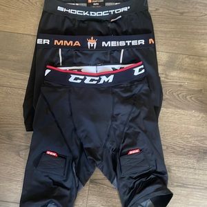 Hockey compression shorts shot for cup